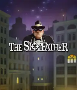 Enter the underworld realm of The Slotfather slot by Betsoft, highlighting a dominant mafia boss posed against a nocturnal cityscape. This graphic captures the intense ambience of the mafia underworld, with the boss clad in a traditional black suit and hat. Ideal for lovers of gangster-themed games, offering a captivating gaming experience. 