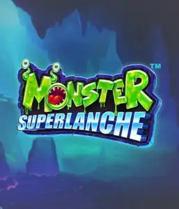 Enter the spooky depths with the Monster Superlanche game by Pragmatic Play, showcasing a vivid and playful monster logo against a misty cave background. This graphic portrays the thrilling experience of a monster-themed game, great for fans of monster slots, offering a captivating adventure. 